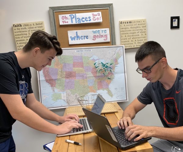 Students take the Common App