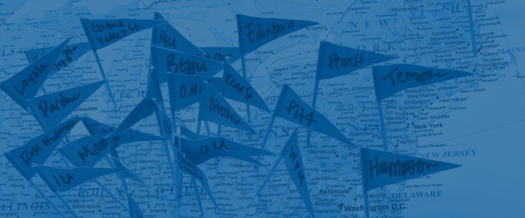 College Liftoff Map