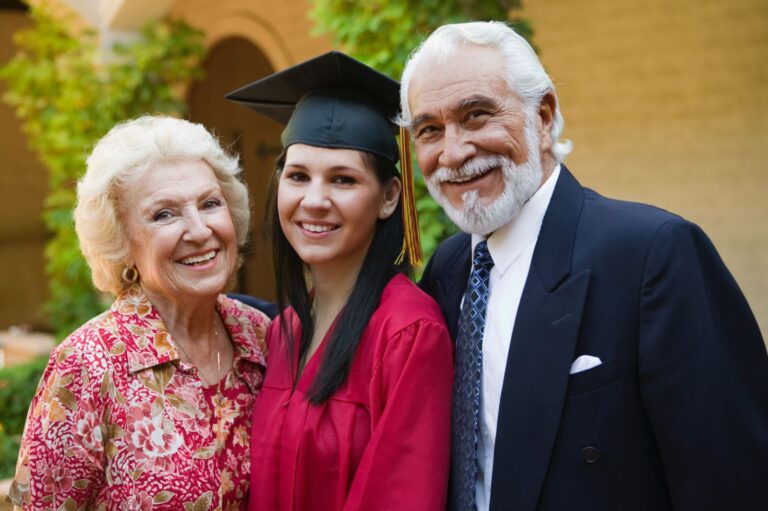 Grandparents planning college funding with career-first strategy for grandchild