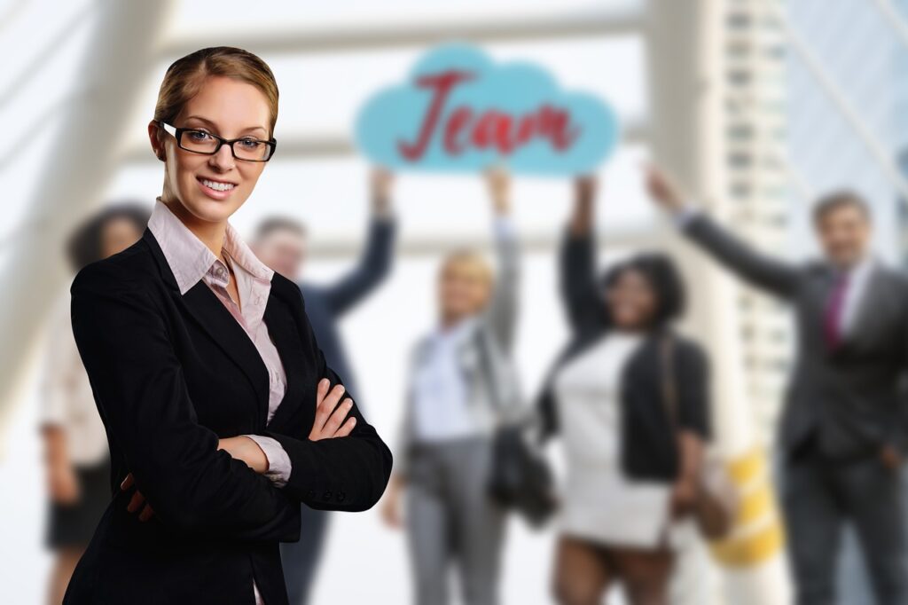 Business team meeting — financial advisors building next generation client relationships
