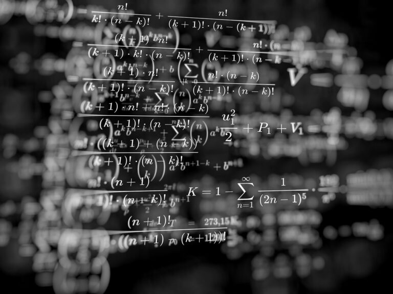 Math equations on a board representing STEM career paths for high school students